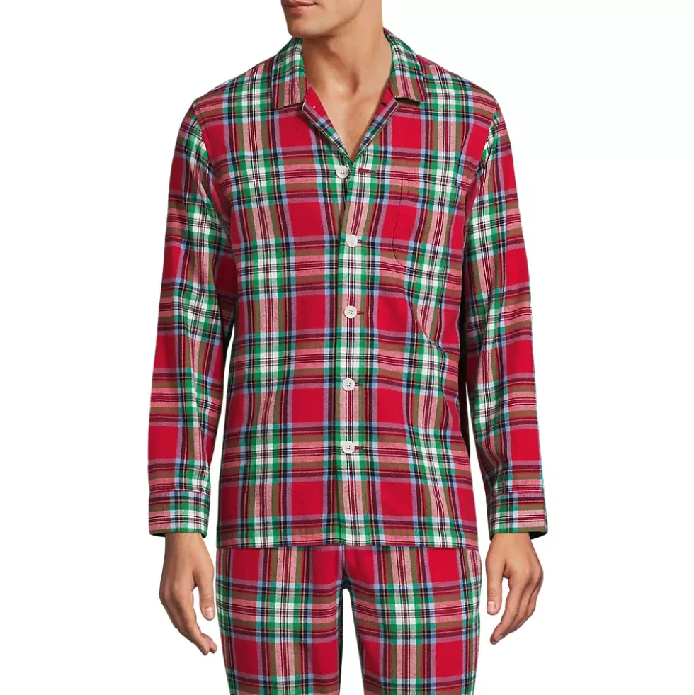 Men's Classic Fit Flannel Pajama Shirt