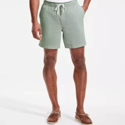 Men's 7" Classic Fit Linen Blend Deck Short