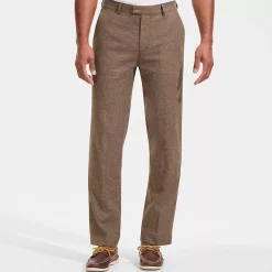 Men's Classic Fit Linen Blend Polished Trouser