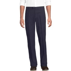 Men's Classic Fit Linen Blend Polished Trouser
