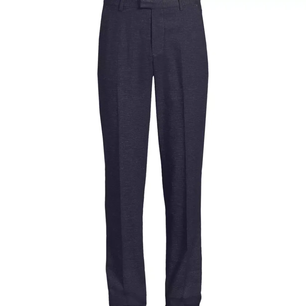 Men's Classic Fit Linen Blend Polished Trouser