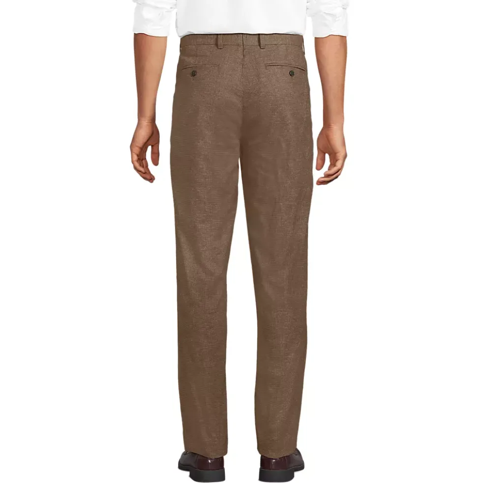 Men's Classic Fit Linen Blend Polished Trouser