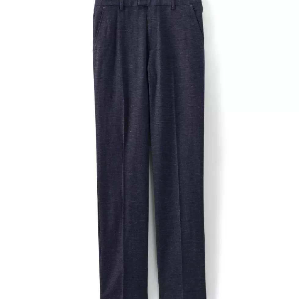 Men's Classic Fit Linen Blend Polished Trouser