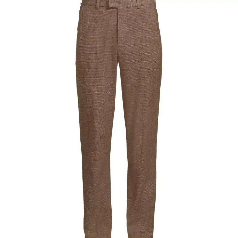 Men's Classic Fit Linen Blend Polished Trouser