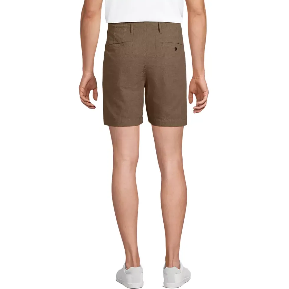 Men's 7" Classic Fit Linen Cotton Short