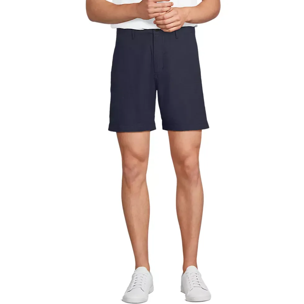 Men's 7" Classic Fit Linen Cotton Short