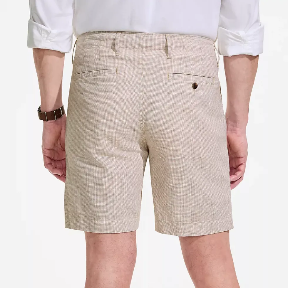 Men's 7" Classic Fit Linen Cotton Short
