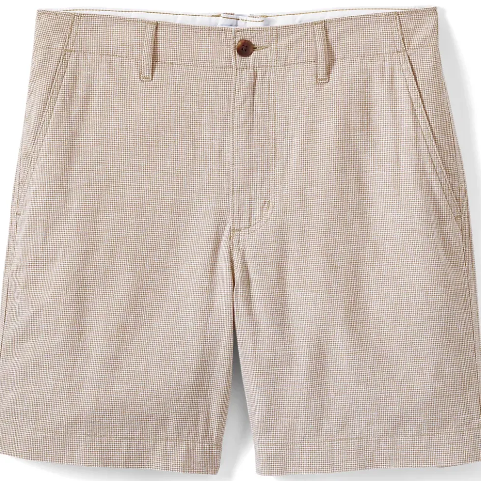 Men's 7" Classic Fit Linen Cotton Short