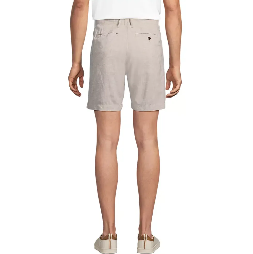 Men's 7" Classic Fit Linen Cotton Short