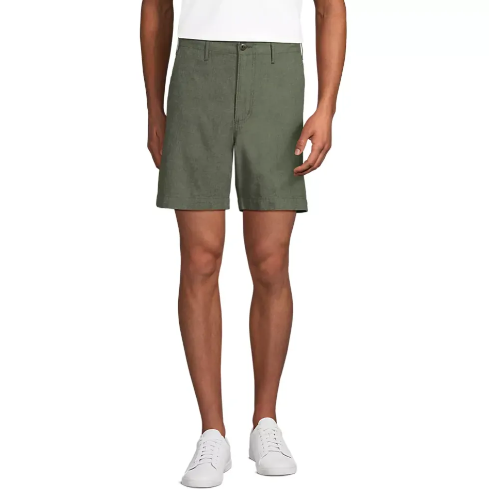 Men's 7" Classic Fit Linen Cotton Short