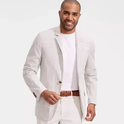 Men's Classic Fit Seersucker Blazer