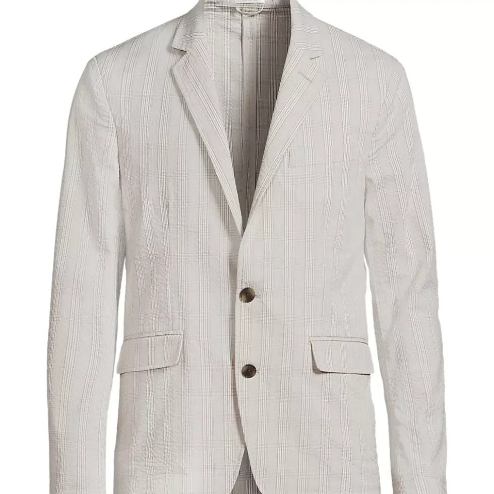 Men's Classic Fit Seersucker Blazer