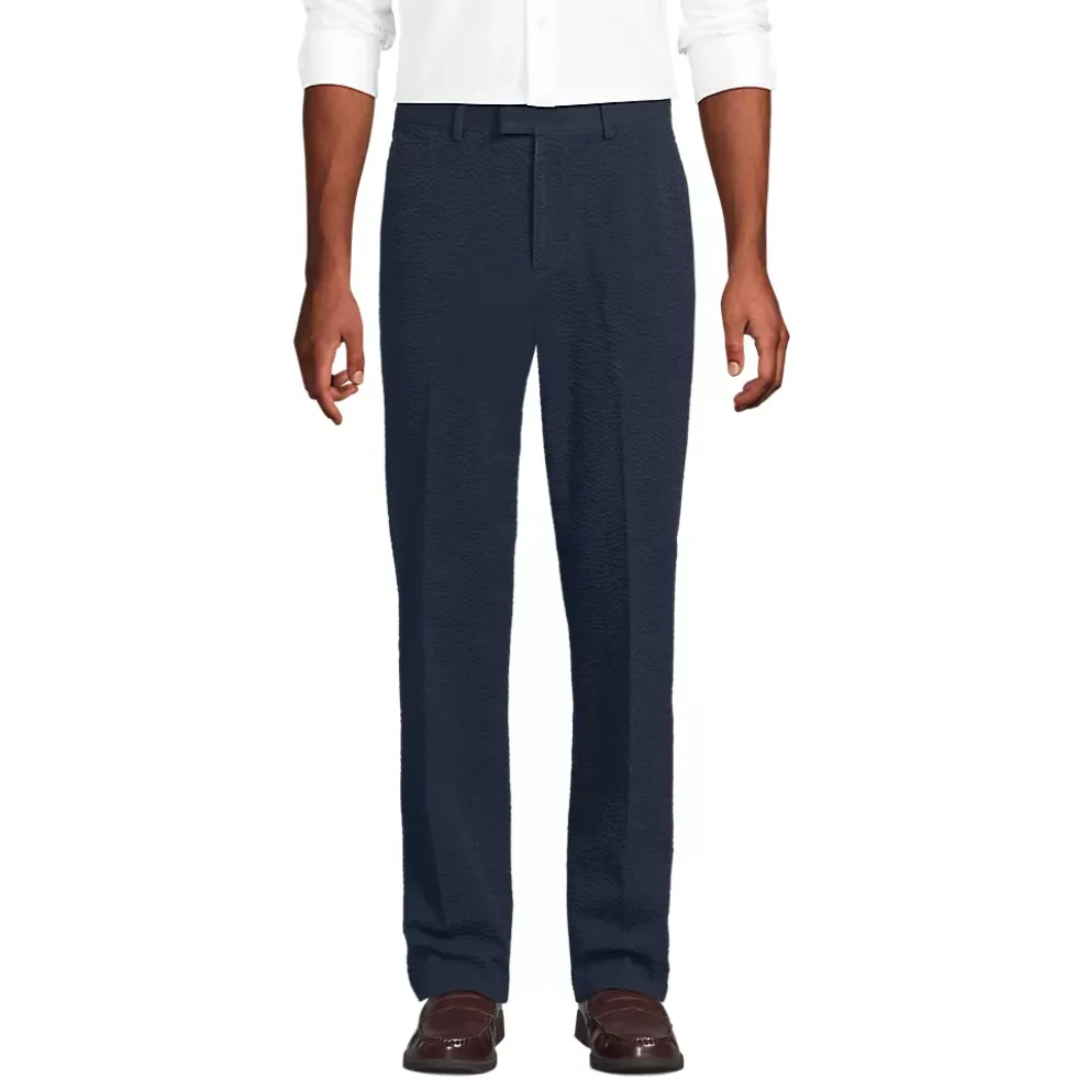 Men's Classic Fit Seersucker Polished Trouser