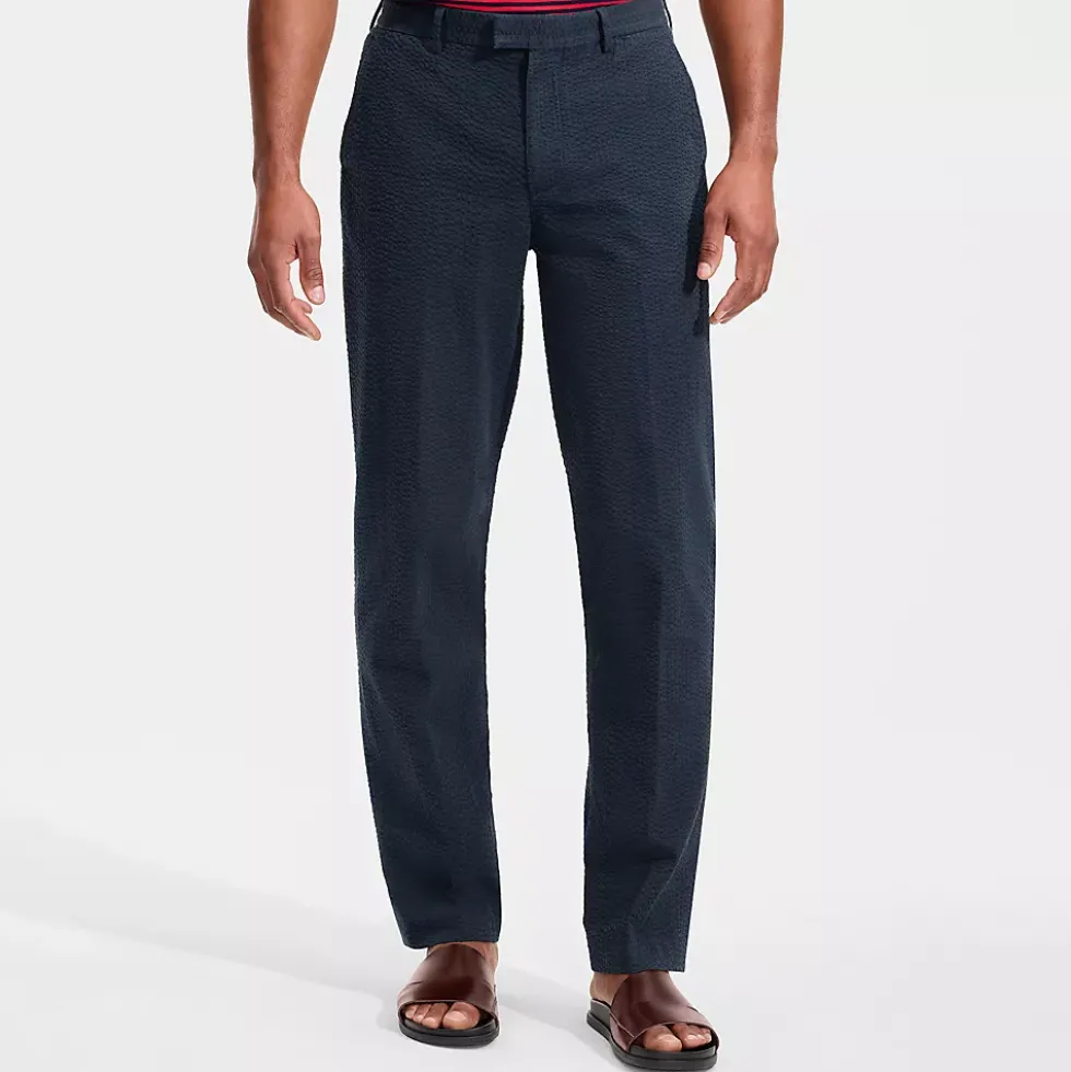 Men's Classic Fit Seersucker Polished Trouser