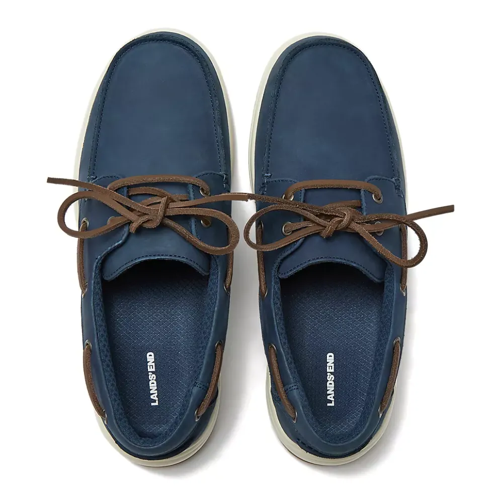 Men's Comfort Leather Slip On Boat Shoes