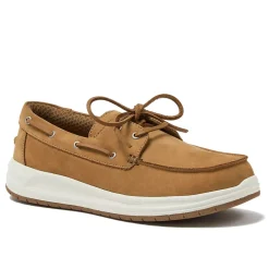 Men's Comfort Leather Slip On Boat Shoes