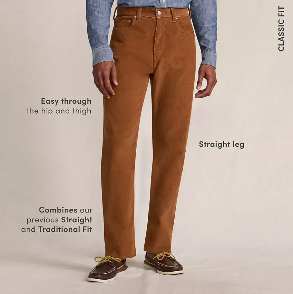 Men's Corduroy Classic Fit 5 Pocket Pant