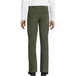 Men's Corduroy Comfort Waist Classic Fit Plain Front Pant