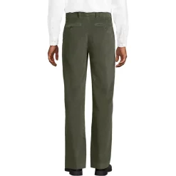 Men's Corduroy Comfort Waist Classic Fit Pleated Front Pant