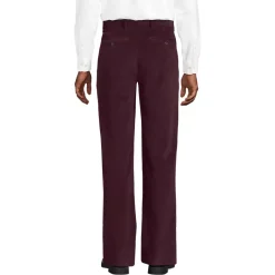 Men's Corduroy Comfort Waist Classic Fit Pleated Front Pant