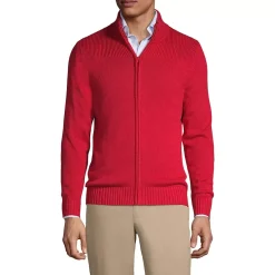 Men's Cotton Modal Zip Front Cardigan Sweater