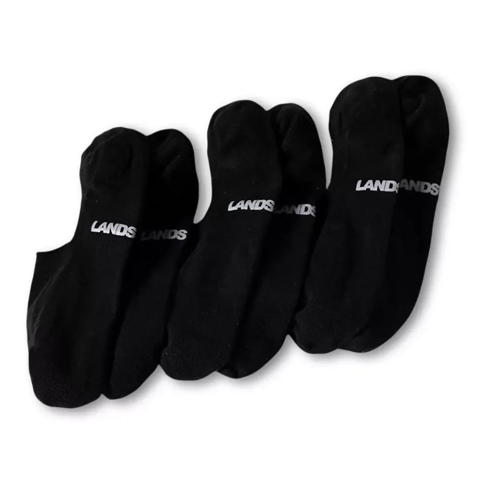 Men's Cotton No Show Socks 3 Pack