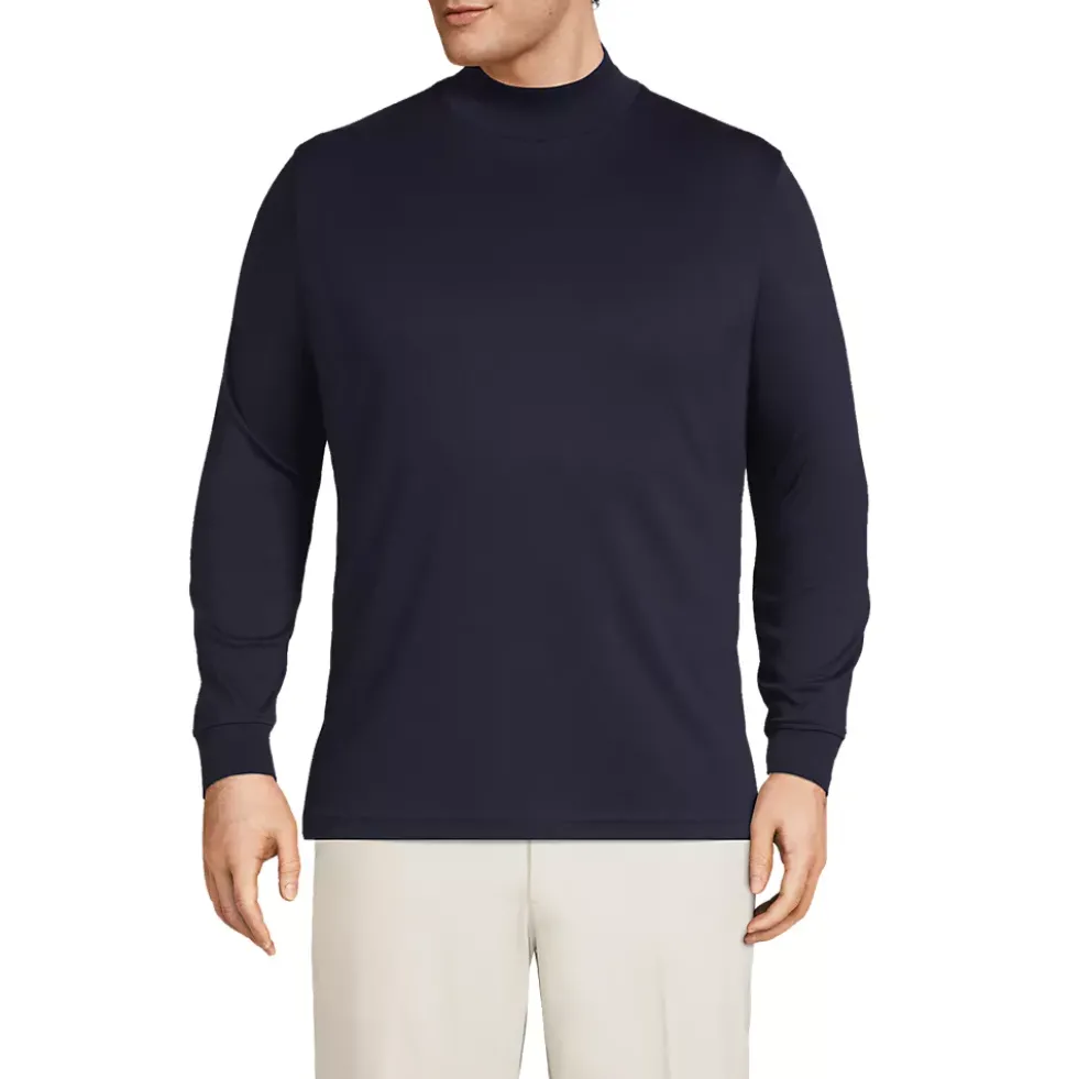 Men's Cotton Supima Mock Turtleneck