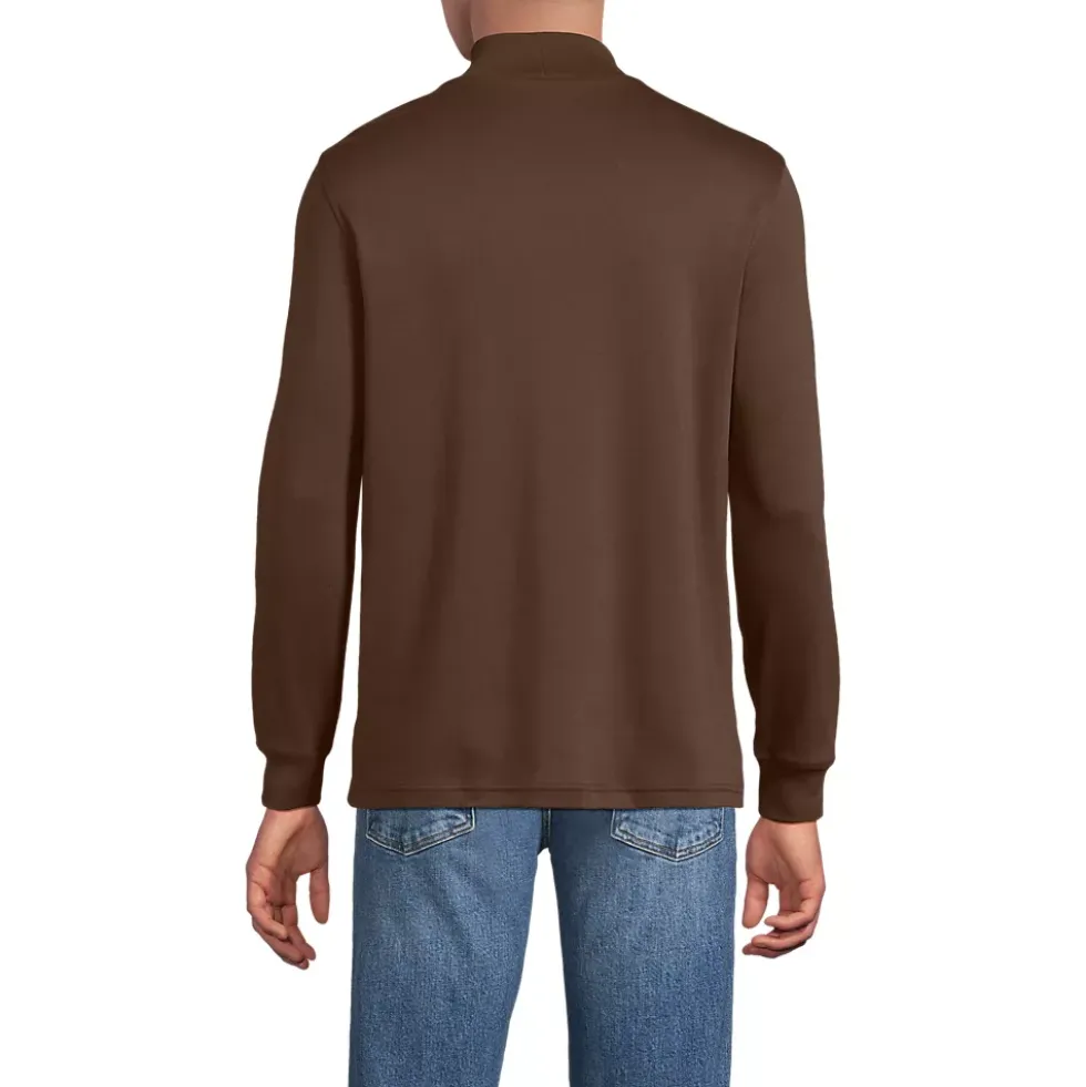 Men's Cotton Supima Mock Turtleneck