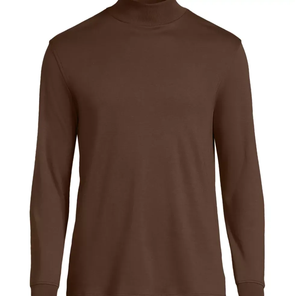 Men's Cotton Supima Mock Turtleneck