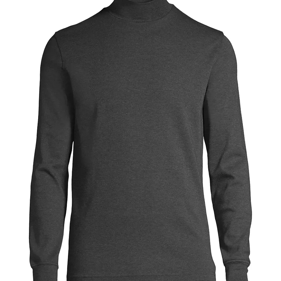 Men's Cotton Supima Mock Turtleneck