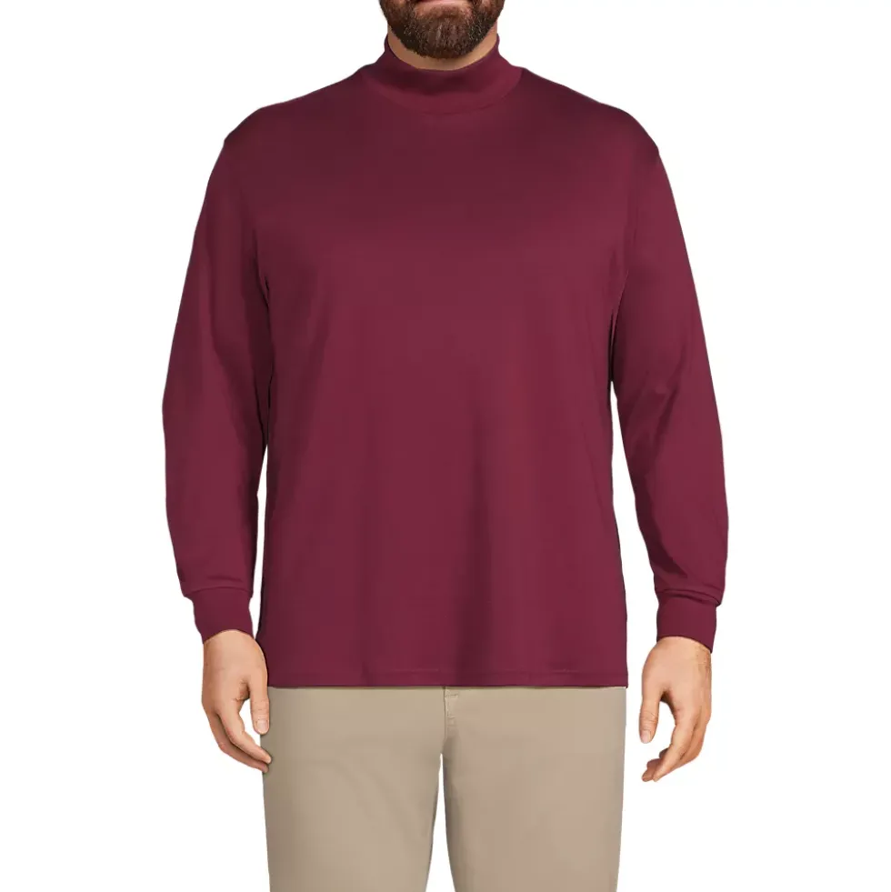 Men's Cotton Supima Mock Turtleneck