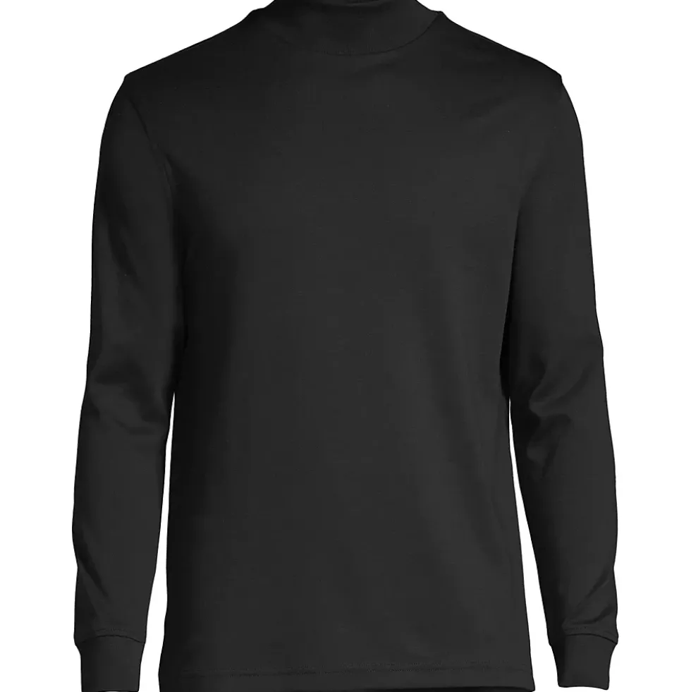 Men's Cotton Supima Mock Turtleneck