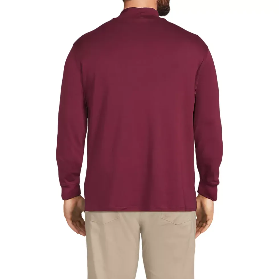 Men's Cotton Supima Mock Turtleneck