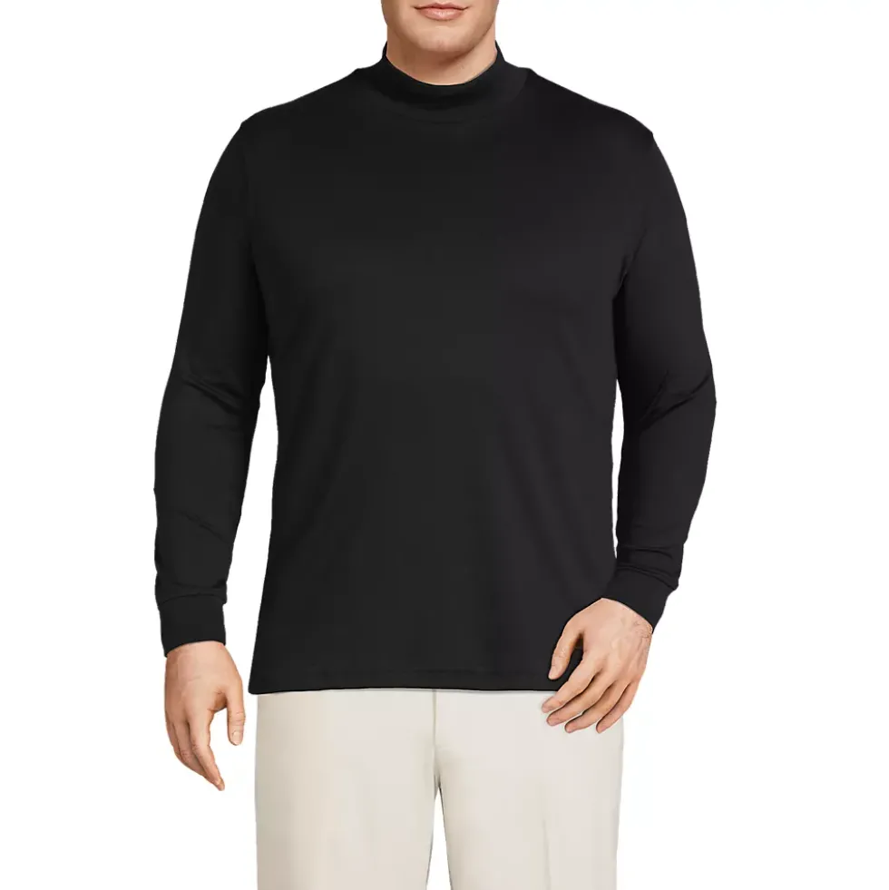Men's Cotton Supima Mock Turtleneck