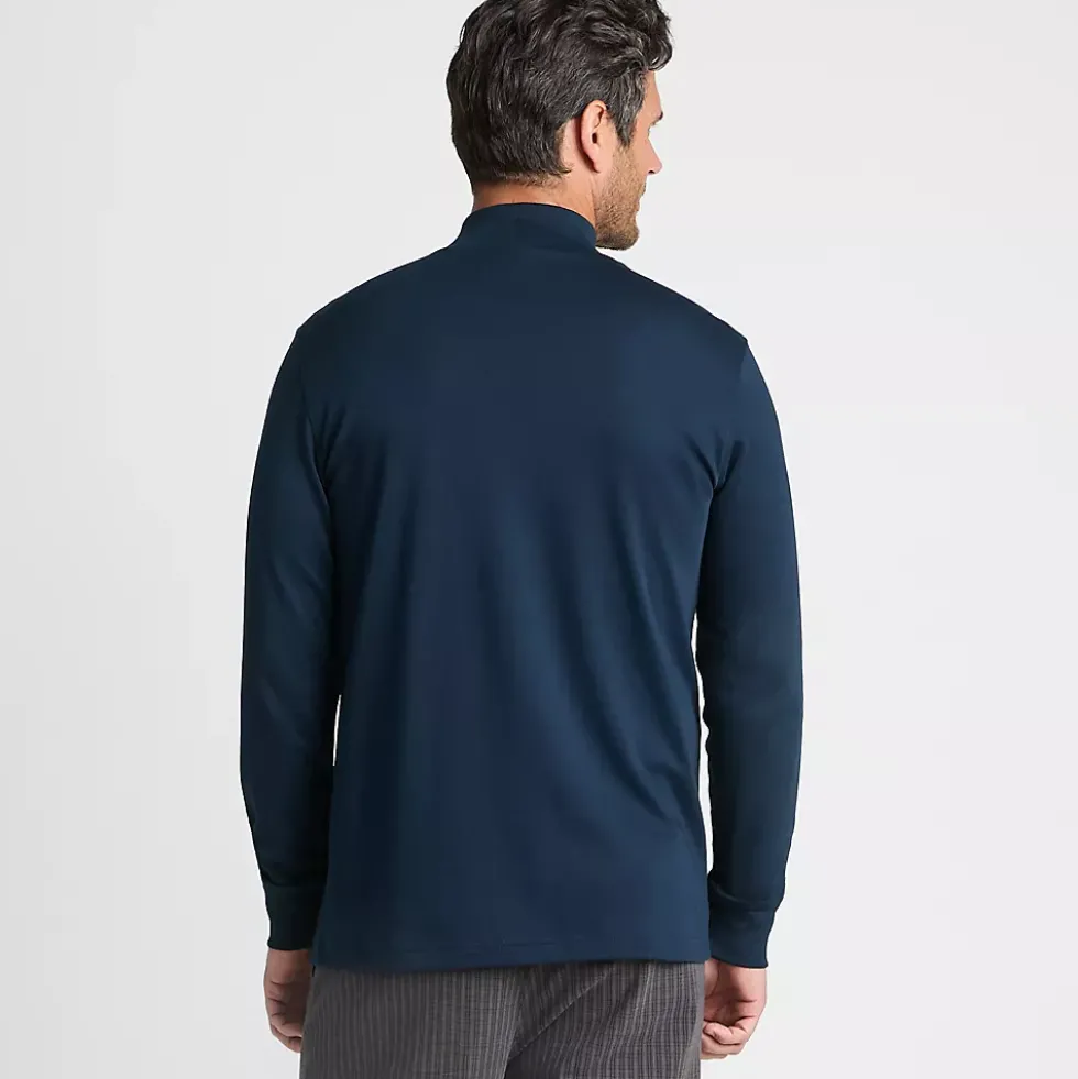 Men's Cotton Supima Mock Turtleneck