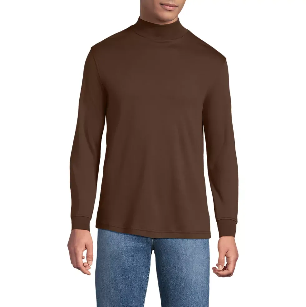 Men's Cotton Supima Mock Turtleneck