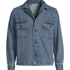 Men's Denim Utility Shirt Jacket