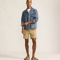 Men's Denim Utility Shirt Jacket