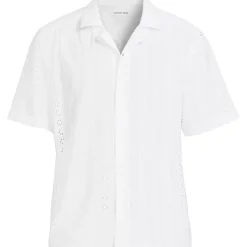 Men's Eyelet Camp Collar Shirt