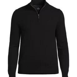Men's Fine Gauge Cashmere Quarter Zip