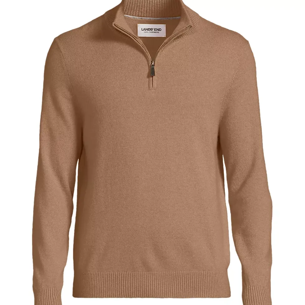 Men's Fine Gauge Cashmere Quarter Zip