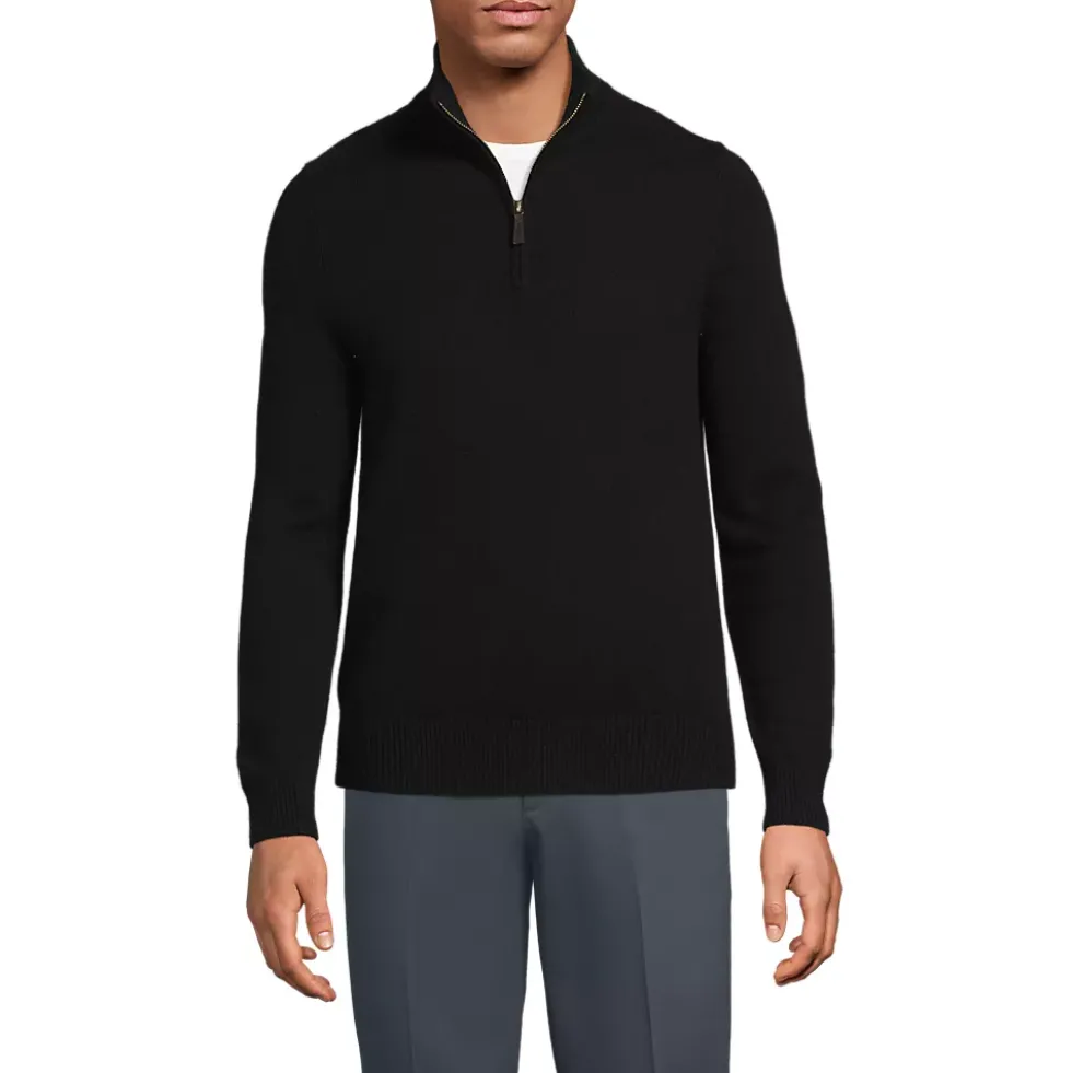 Men's Fine Gauge Cashmere Quarter Zip