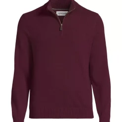Men's Fine Gauge Cashmere Quarter Zip