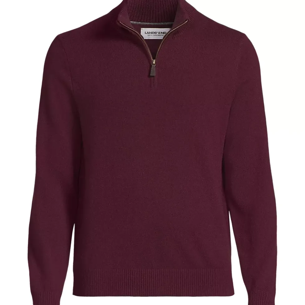 Men's Fine Gauge Cashmere Quarter Zip