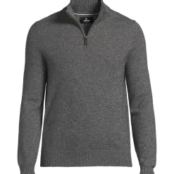 Men's Fine Gauge Cashmere Quarter Zip