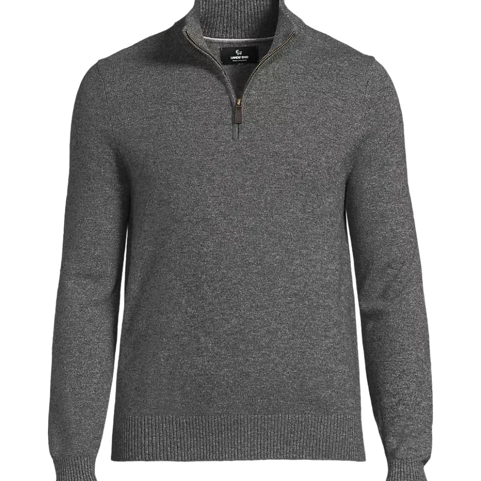 Men's Fine Gauge Cashmere Quarter Zip