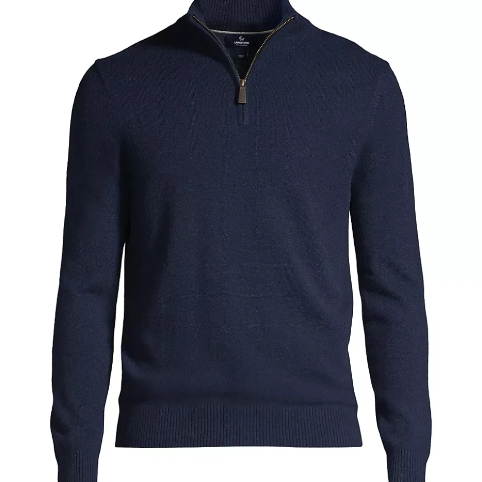 Men's Fine Gauge Cashmere Quarter Zip