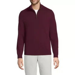 Men's Fine Gauge Cashmere Quarter Zip