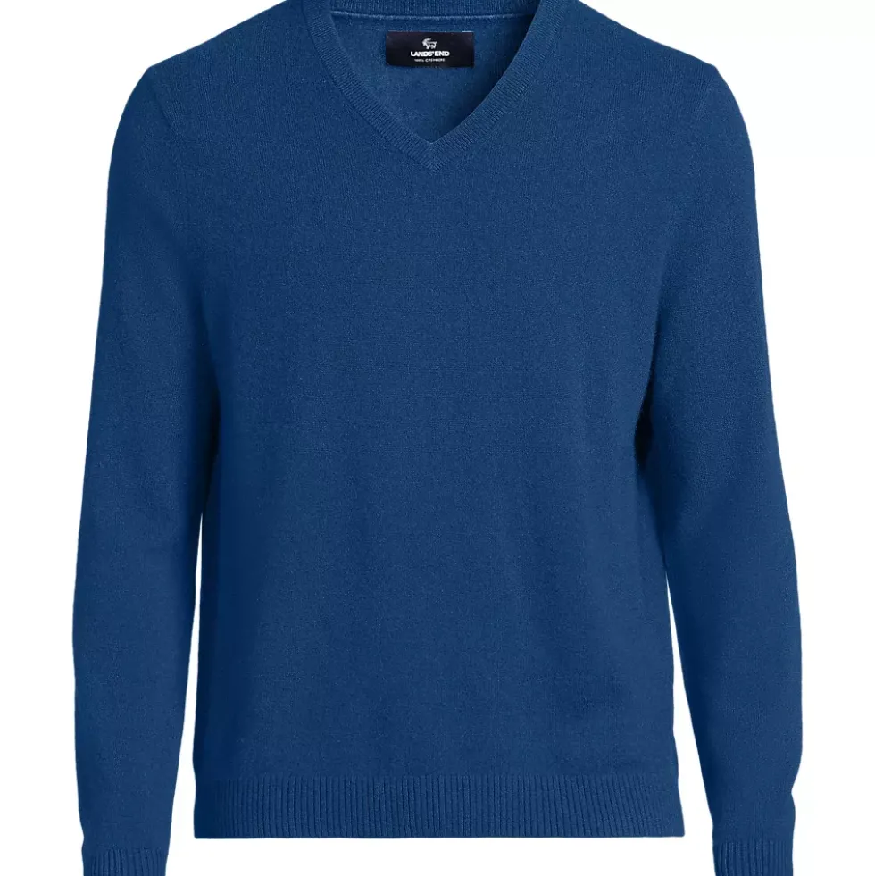 Men's Fine Gauge Cashmere V-neck Sweater