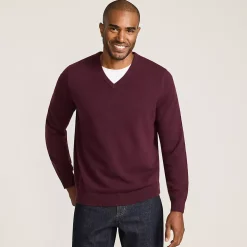 Men's Fine Gauge Cashmere V-neck Sweater